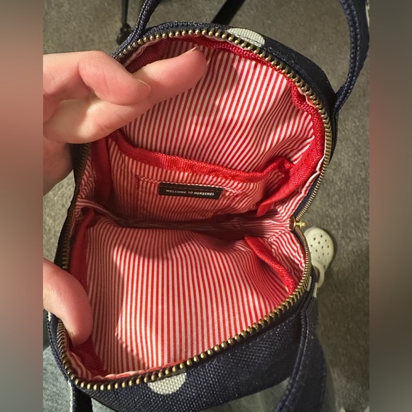 Herschel Supply Co Mini Backpack Denim White Dots - Picture 6 of 8